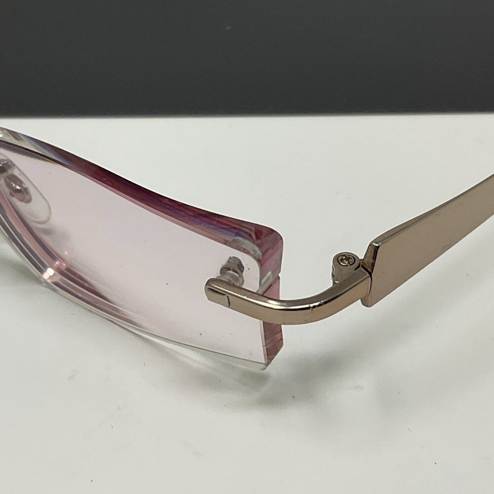 SAMA RIMLESS Eyeglasses Frame Mix-5 Pink Pure Titanium - Picture 4 of 12